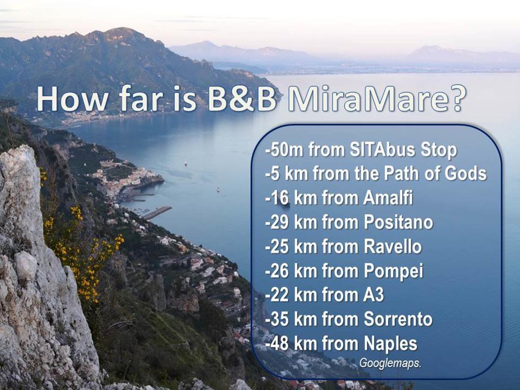 B&B Miramare Agerola Eksteriør billede